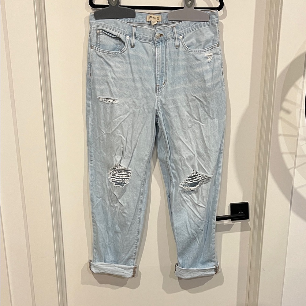 Madewell Light Blue ‘The Slouchy BoyJean’ Boyfriend Jeans - Picture 7 of 8